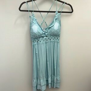 Pink Lily teal dress NWT